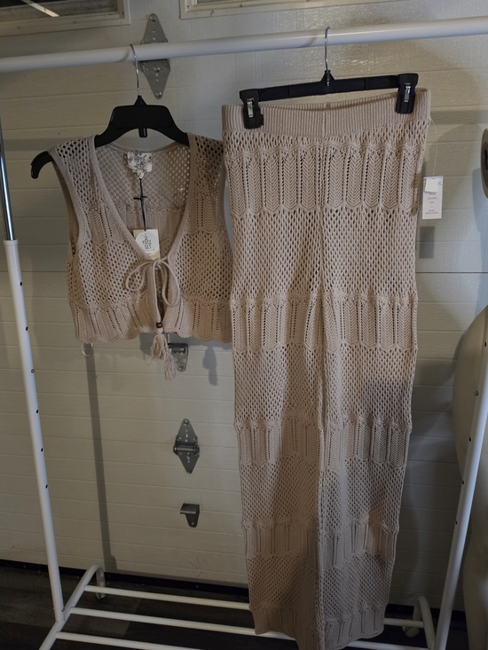 Hippie Rose Other - HIPPIE ROSE Knit Two-Piece Set - Cropped Vest & Wide Leg Pants S